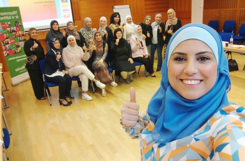  سارة وأخواتها ضمن ورشة لمنظمة Mentor Sverige للأمهات الناطقات بالعربية